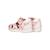 Sandales en cuir  à scratch Rose clair   blanc 3 - vertbaudet enfant 