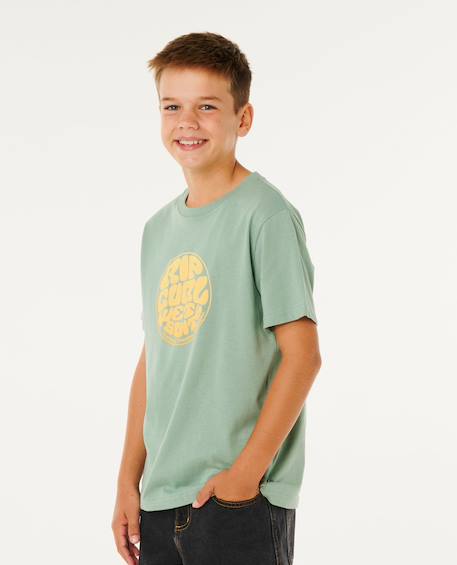 T-shirt à manches courtes wettie passage icon enfant Aloe+Black+Bone 2 - vertbaudet enfant 
