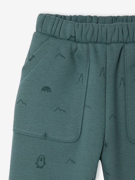 Pantalon large bébé garçon beige+vert émeraude 7 - vertbaudet enfant 