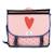 Cartable 38 cm fille pol fox heart réversible avec - compartiments - primaire - motif coeur et éclair Multicolore 3 - vertbaudet enfant 