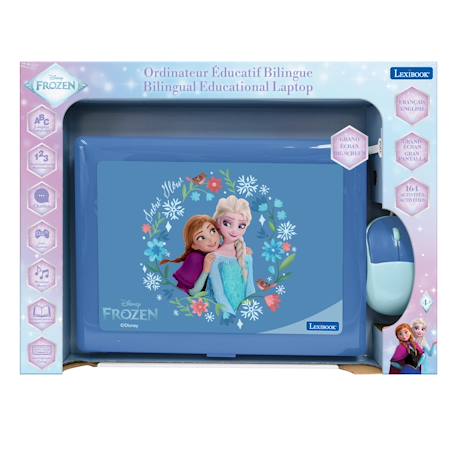 Ordinateur éducatif bilingue avec 164 activités au design la reine des neiges (en/fr) MULTICOLORE 3 - vertbaudet enfant 
