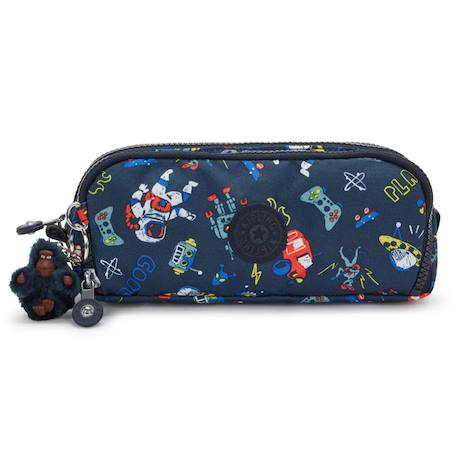 Trousse garçon grande 3 compartiments gitroy polyester recyclé Bleu / multicolore 2 - vertbaudet enfant 