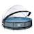 Piscine couverte wood ø360x76cm avec pompe filtrante Gris+Gris clair+Marron+Vert 2 - vertbaudet enfant 
