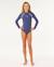 Maillot une pièce manches longues surf revival fille Navy 4 - vertbaudet enfant 