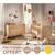 Chambre bébé évolutive, lit 140x70 évolutif et commode à langer - my love Marron 1 - vertbaudet enfant 