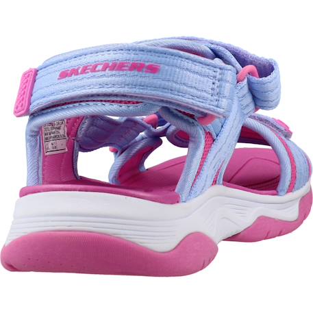 Sandales enfant fille en textile Bleu blpk+Violet lvpk 9 - vertbaudet enfant 