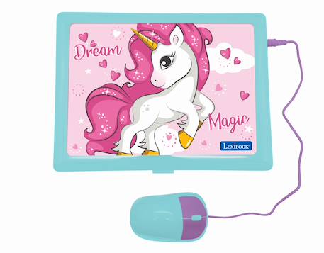 Ordinateur éducatif bilingue avec 164 activités au design licorne (en/fr) MULTICOLORE 2 - vertbaudet enfant 