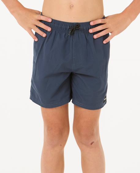 Short de bain volley offset enfant Navy 1 - vertbaudet enfant 