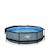 Piscine ø300x76cm avec voile d'ombrage et pompe filtrante Gris 3 - vertbaudet enfant 