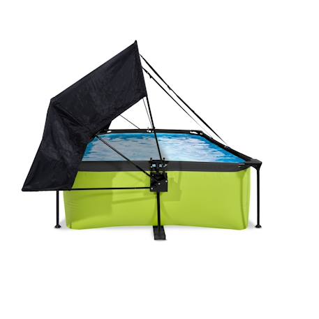 Piscine 300x200x65cm avec voile d'ombrage et pompe filtrante Vert 4 - vertbaudet enfant 