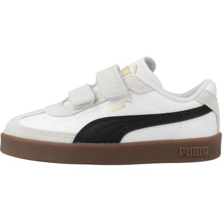 Baskets bébé garçon en cuir Blanc white 2 - vertbaudet enfant 