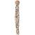 Attache sucette wood wild print Beige, marron, noir 1 - vertbaudet enfant 