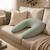 Coussin de maternité 3 en 1 : grossesse, allaitement & repos - housse double gaze coton Bleu+Rose fushsia+Rose pâle+Vert 19 - vertbaudet enfant 