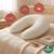 Babysom - coussin de maternité 3 en 1 : grossesse, allaitement &amp$ repos bébé - housse 100% coton - motif beige nid abeille - xxl Beige 1 - vertbaudet enfant 