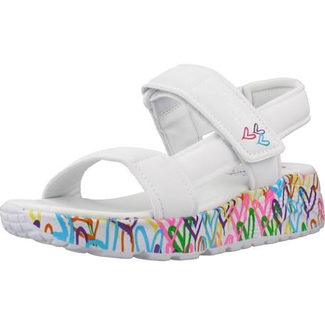 Sandales enfant fille Blanc wmn+Rose hpmt 4 - vertbaudet enfant 