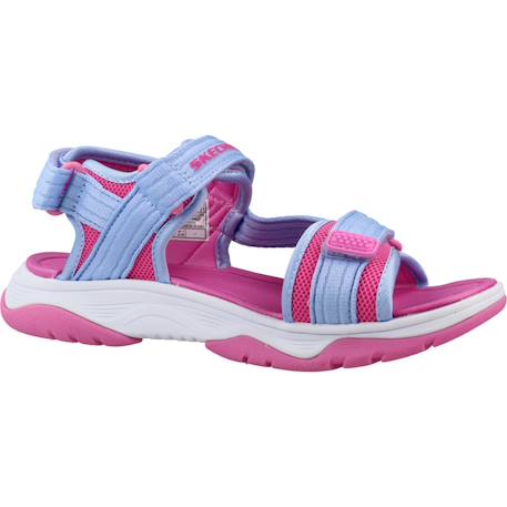 Sandales enfant fille en textile Bleu blpk+Violet lvpk 11 - vertbaudet enfant 