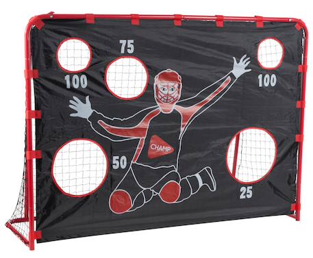 But de floorball - unihockey avec mur de but Rouge/noir 1 - vertbaudet enfant 