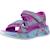 Sandales enfant fille en textile légère confortable Bleu+Bleu blmt+Violet lvmt 16 - vertbaudet enfant 