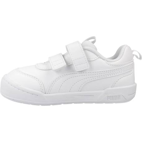 Baskets bébé garçon Blanc white 2 - vertbaudet enfant 