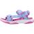 Sandales enfant fille en textile Bleu blpk+Violet lvpk 8 - vertbaudet enfant 