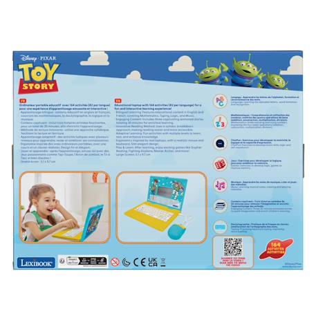 Ordinateur éducatif bilingue avec 164 activités au design toy story (en/fr) MULTICOLORE 4 - vertbaudet enfant 
