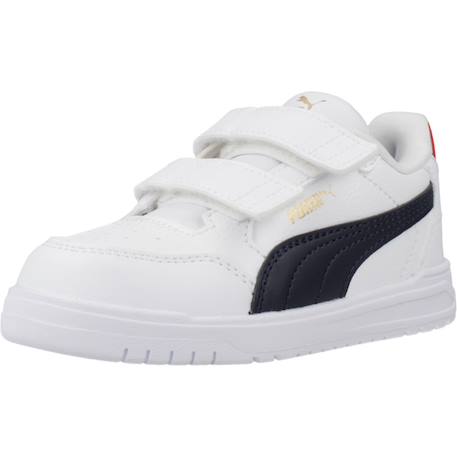 Baskets garçon shuffle downtown Blanc+Blanc white 10 - vertbaudet enfant 
