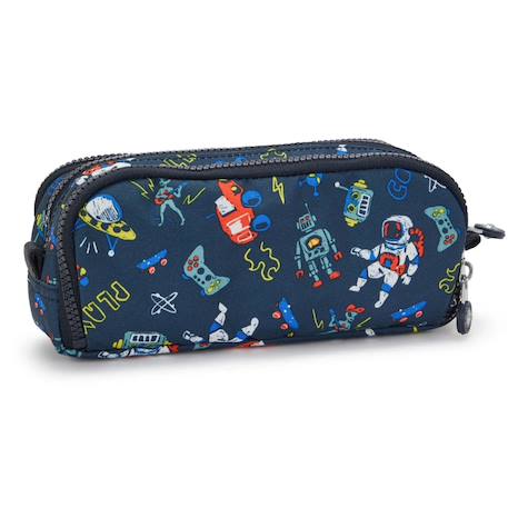 Trousse garçon grande 3 compartiments gitroy polyester recyclé Bleu / multicolore 4 - vertbaudet enfant 