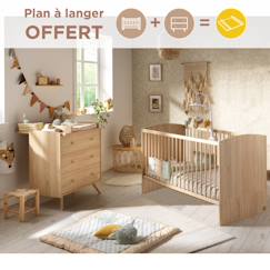 Chambre et rangement-Chambre-Chambre bébé complète-Chambre bébé, lit évolutif et commode à langer - access