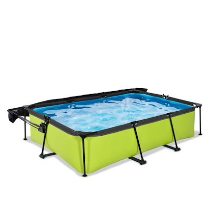 Piscine 300x200x65cm avec voile d'ombrage et pompe filtrante Vert 2 - vertbaudet enfant 