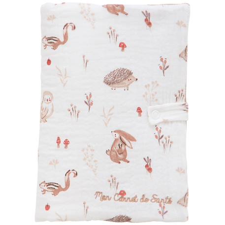 Protège-carnet de santé clairière et mocha Blanc, mocha 1 - vertbaudet enfant 