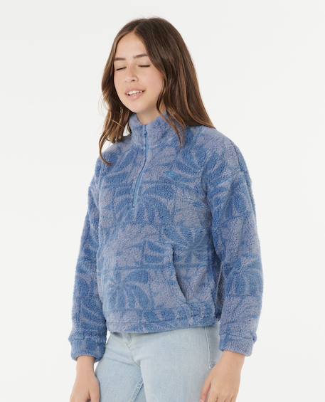 Polaire 1/4 zip artist of search oceanic filles Blue 2 - vertbaudet enfant 