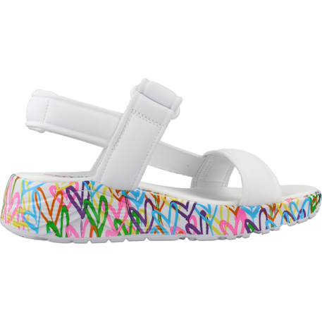 Sandales enfant fille Blanc wmn+Rose hpmt 1 - vertbaudet enfant 