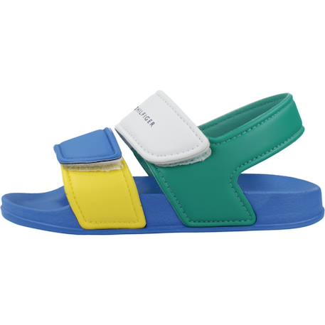 Tongs enfant garçon Bleu+Multicolore 8 - vertbaudet enfant 