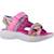 Sandales enfant fille en textile confortable Bleu et violet+Bleu lvmt+Rose pkmt 17 - vertbaudet enfant 