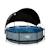 Piscine ø300x76cm avec voile d'ombrage et pompe filtrante Gris 1 - vertbaudet enfant 