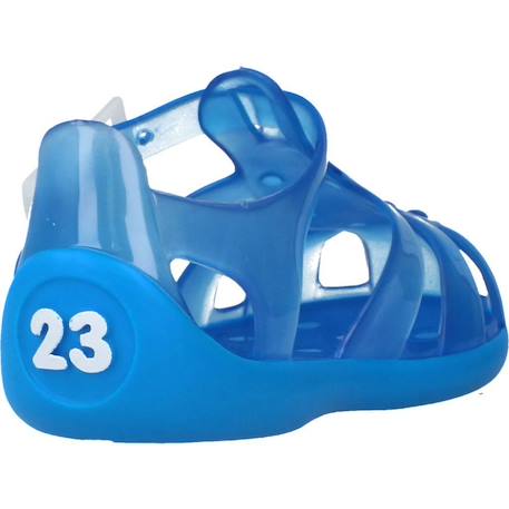 Tongs garçon modèle manuel Blanc+Bleu 9 - vertbaudet enfant 