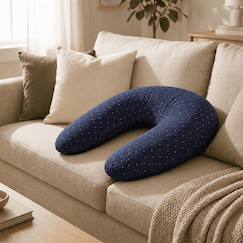 Puériculture-Coussin de maternité 3 en 1 : grossesse, allaitement & repos - housse double gaze coton