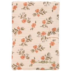 Puériculture-Protège-carnet de santé fleurs et fougère