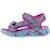 Sandales enfant fille en textile légère confortable Bleu+Bleu blmt+Violet lvmt 14 - vertbaudet enfant 