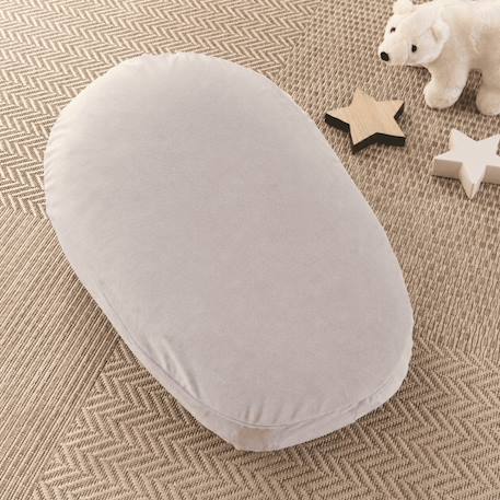 Pack coussin de maternité xxl - grossesse, allaitement et pouf enfant Gris 3 - vertbaudet enfant 