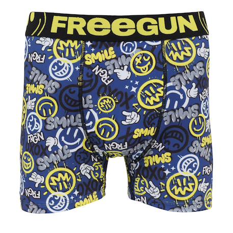 Boxer garçon smile Bleu 1 - vertbaudet enfant 