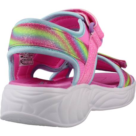 Sandales enfant fille en textile confortable Bleu et violet+Bleu lvmt+Rose pkmt 15 - vertbaudet enfant 