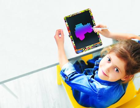Tablette à dessins multicolore Noir 3 - vertbaudet enfant 