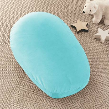 Pack coussin de maternité xxl - idéal grossesse, allaitement et pouf pour enfant Bleu 3 - vertbaudet enfant 