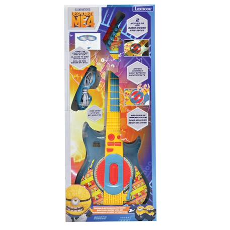 Guitare électronique lumineuse avec lunettes et micro minions Bleu 3 - vertbaudet enfant 