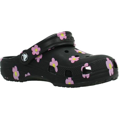 Tongs fille modèle classic flower clog Noir 5 - vertbaudet enfant 