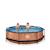 Piscine ronde ø300cm avec pompe filtrante pour jardin Marron+Vert 4 - vertbaudet enfant 