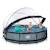 Piscine couverte wood ø360x76cm avec pompe filtrante Gris+Gris clair+Marron+Vert 6 - vertbaudet enfant 
