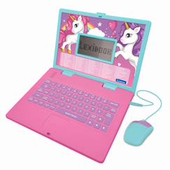 Jouet-Ordinateur éducatif bilingue avec 164 activités au design licorne (en/fr)