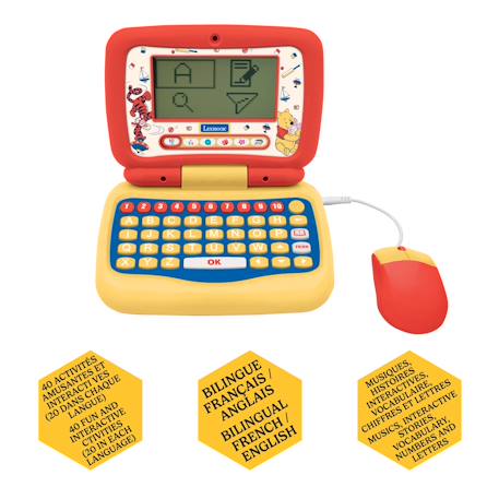 Mon premier ordinateur éducatif winnie (en/fr) MULTICOLORE 2 - vertbaudet enfant 